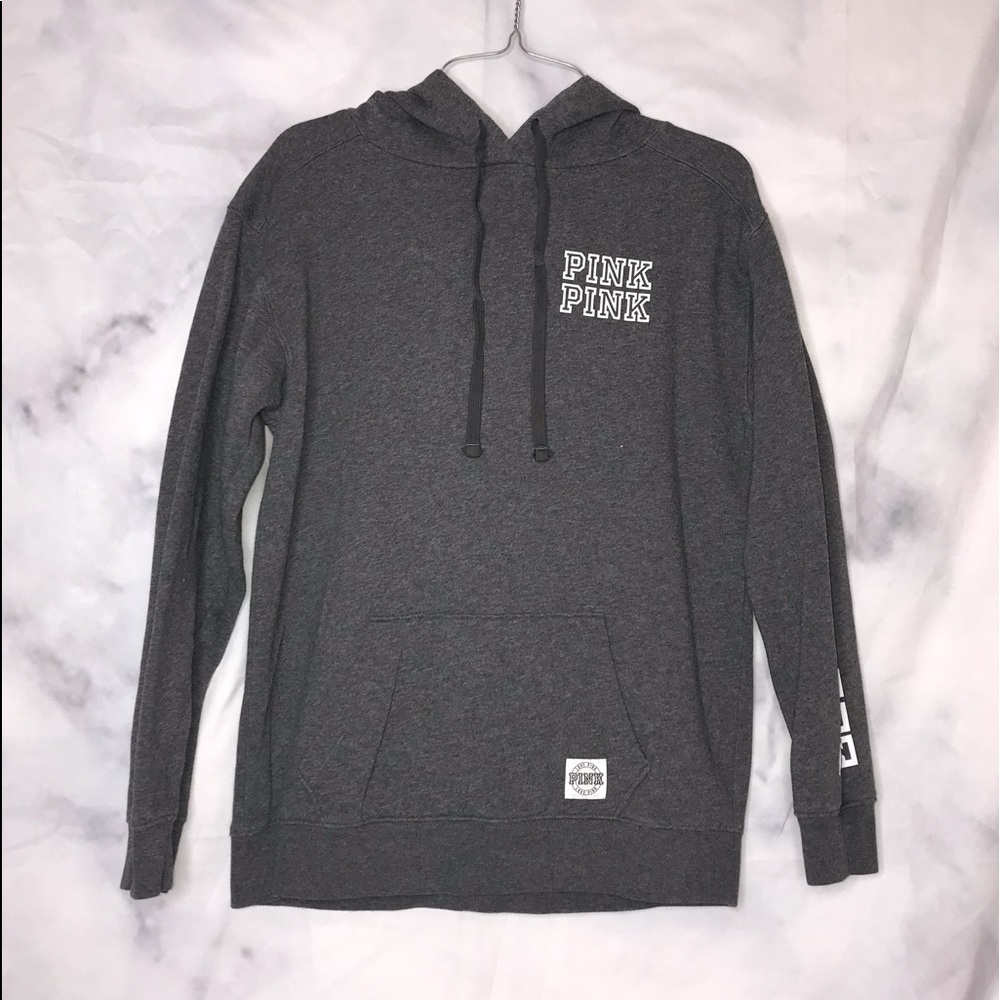 VS PINK - Graphic Gray Hoodie, Size XS